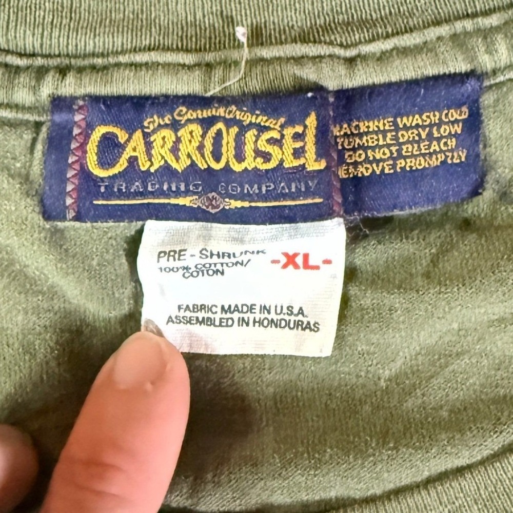 VTG Carrousel Bass Pro Shops Outdoor World Graphic T Shirt XL USA Made - Picture 3 of 8